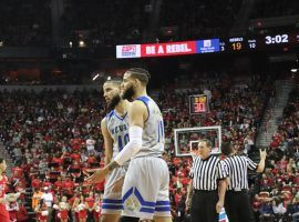 Nevada Wolfpack forwards Caleb Martin (10) and Cody Martin (11) during a game against UNLV at Thomas and Mack Arena in Las Vegas. (Image: AP)