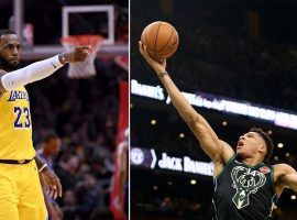LA Lakers star LeBron James and Milwaukee Bucks forward Giannis "Greek Freak" Antetokounmpo are captains in this year's All-Star Game in Charlotte, NC. (Image: Getty)
