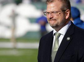 New York Jets general manager Mike Maccagnan on the sidelines of a NY Jets game at MetLife Stadium in East Rutherford, New Jersey. (Image: AP)
