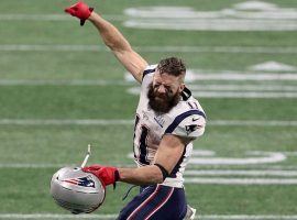 New England wide receiver Julian Edelman had a career night and was named MVP of Super Bowl 53. (Image: Getty)