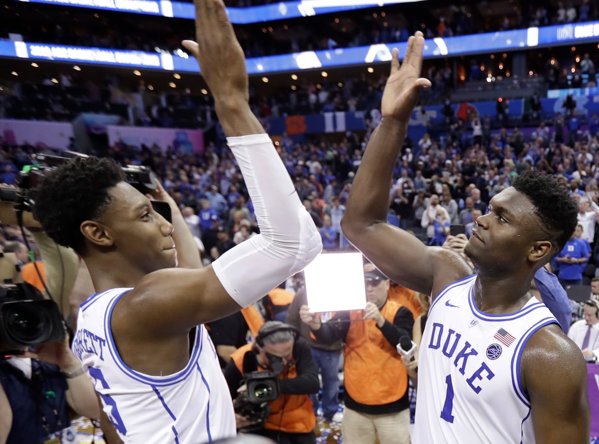 Duke RJ Barrett and Zion Williamson