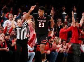 Sophomore guard Jarrett Culver hits a three-pointer to delight the home crowd at United Supermarkets Arena in Lubbock, Texas. (Image: Nicole Sweet/USA Today Sports)
