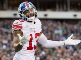 Odell Beckham Jr playing for the New York Giants last season at MetLife Stadium in East Rutherford, New Jersey. (Image: Bill Streicher/USA Today Sports)