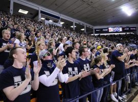 Utah State fans are among the loudest and rowdiest in college basketball during games at the Spectrum in Logan, Utah. (Image: Utah State Athletics)