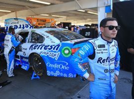 Kyle Larson has the most laps led of any active driver without a victory, but is hoping he can win this weekend in Las Vegas. (Image: Getty)
