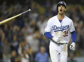 Cody Bellinger hitting a home run last at Dodger Stadium in Los Angeles, CA. (Image: John McCoy/Getty)