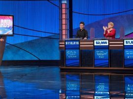 James Holzhauer won his 14th straight match on Jeopardy! to pass $1 million in earnings. (Image: Sony Pictures Television)