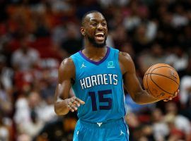 Veteran guard Kemba Walker from the Charlotte Hornets playing against the Rockets in Houston earlier this season. (Image: Michael Reaves/Getty)
