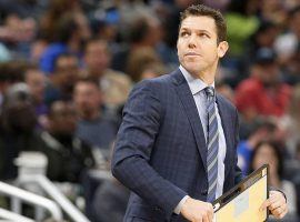 A sports reporter who once worked with Luke Walton is accusing the coach of sexual assault in a civil lawsuit. (Image: Kim Klement/CBS Sports)