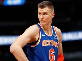 Kristaps Porzingis is facing allegations that he raped a neighbor while playing for the New York Knicks last season. (Image: David Zalubowski/AP)