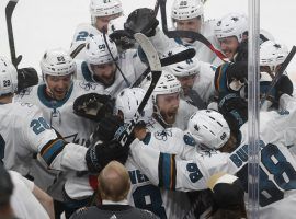 Tomas Hertlâ€™s double overtime goal lifted the San Jose Sharks to a 2-1 win in Game 6 of their series against the Vegas Golden Knights. (Image: Nhat V. Meyer/Bay Area News Group)
