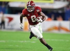 Alabama running back Josh Jacobs is projected to be the first RB selected in the upcoming NFL Draft. (Image: Getty)