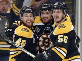 The Boston Bruins came back from a 2-0 deficit to win Game 1 of the Stanley Cup Final 4-2 over the St. Louis Blues. (Image: Michael Dwyer/AP)