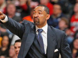 Juwan Howard, two-time NBA champion, on the sidelines as an assistant coach with the Miami Heat. (Image: Getty)