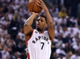 Kyle Lowry, point guard for the Toronto Raptors, playing at Scotiabank Arena in Toronto, Ontario, Canada. (Image: Getty)