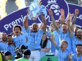 Manchester City overcame a 1-0 deficit to beat Brighton and claim the Premier League title for the second straight year. (Image: Getty)