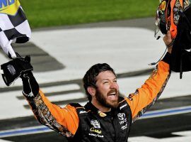 Martin Truex Jr. overcame early damage to his car to win the Coca-Cola 600 at Charlotte Motor Speedway. (Image: Jasen Vinlove/USA Today Sports)