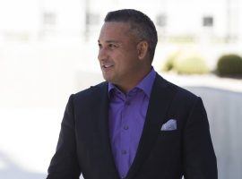 David Oancea, known as Vegas Dave, was sentenced on Monday to three yearsâ€™ probation and a three-year ban from Las Vegas sportsbooks. (Image: Erik Verduzco/Las Vegas Review-Journal)