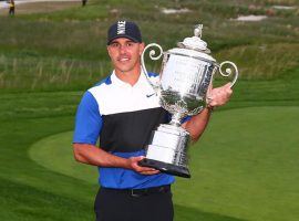 Brooks Koepka has won four of the last eight majors, and the Westgate Las Vegas SuperBook has set a line of 7.5 total before the 29-year-old turns 50. (Image: Getty)