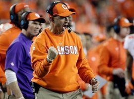 Clemson football coach Dabo Swinney was recently rewarded with the largest contract for a college coach in history at $93 million for 10 years. (Image: Getty)