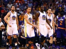 The Golden State Warriors are the overwhelming -320 favorites to defeat Toronto in the NBA Championship. (Image: Getty)