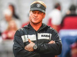 Oakland Coach Jon Gruden will see a difficult 2019 schedule, and his team could struggle. (Image: Getty)