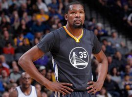 Kevin Durant will not suit up for the Golden State Warriors in Game 1 of the NBA Finals. (Image: Porter Lambert/Getty)