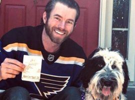 St. Louis fan Scott Berry put a $400 bet down on the Blues to win the Stanley Cup at odds of 250/1. (Image: Scott Berry)