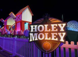 'Holey Moley' a new reality show involving extreme mini-golf produced by Steph Curry. (Image: ABC)