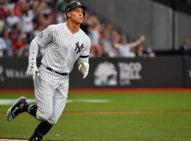 Aaron Judge of the New York Yankees rounds the bases after hitting a home run against the Boston Red Sox in London Stadium. (Image: Steve Flynn/USA Today Sports)