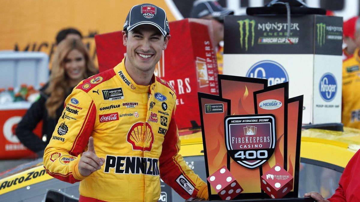 Joey Logano NASCAR Michigan