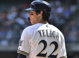 Outfielder Christian Yelich of the Milwaukee Brewers at Miller Park. (Image: Getty)