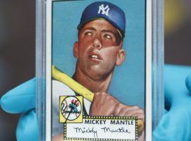 Mickey Mantle's baseball card issued by Topps in 1952 is one of the all-time sellers. (Image: David Zalubowski/AP)