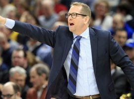 Coach Nick Nurse on the sidelines of a Toronto Raptors game. (Image: Getty)