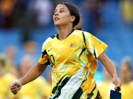 Sam Kerr and Australia will look to clinch a spot in the Womenâ€™s World Cup knockout stages on Tuesday. (Image: FIFA/Getty)
