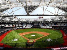 London Stadium has been converted for MLB baseball with the addition of a baseball diamond for the NY Yankees and Boston Red Sox series. (Image: Max Schreiber/USA Today Sports)