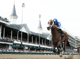 Mr. Money, under Gabriel Saez, romping home and easy winner in the Matt Winn Stakes Saturday under the Twin Spires at Churchill Downs.