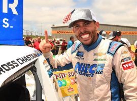 Ross Chastain thought he had won the Truck Series race at Iowa Speedway on Sunday, but a failed post-race inspection disqualified him. (Image: Getty)