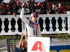 Sundayâ€™s Pocono 400 can be an unpredictable race, such as in 2017 when Ryan Blaney got his first victory of his career. (Image: Getty)