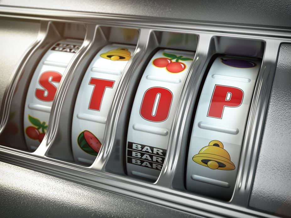 Problem gambling slot machine