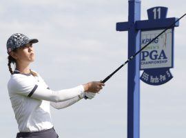 Michelle Wie tried to play through wrist pain at the Womenâ€™s PGA Championship, but shot an 84-82 and missed the cut. (Image: USA Today Sports)