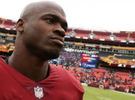 Running back Adrian Peterson owes millions to lending companies despite having earned more than $99 million so far in his NFL career. (Image: Getty)