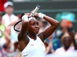 15-year-old Coco Gauff (pictured) defeated Venus Williams in the first round of Wimbledon on Monday. (Image: Clive Brunskill/Getty)