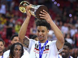 Brandon Clarke led the Memphis Grizzlies past the Minnesota Timberwolves in the NBA Summer League championship game on Monday. (Image: Ethan Miller/Getty)