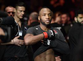 Leon Edwards (pictured) will look to fight his way into the welterweight title picture against Rafael dos Anjos at UFC on ESPN 4. (Image: Steve Flynn/USA Today Sports)