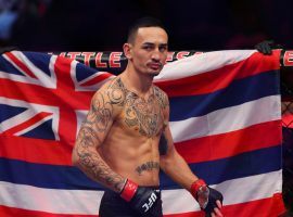 Max Holloway (pictured) will look to defend his featherweight championship against Frankie Edgar at UFC 240. (Image: Getty)