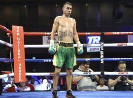 Boxer Maxim Dadashev died due to injuries suffered in a fight in Maryland on Friday night. (Image: Mikey Williams/Top Rank)