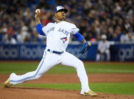 Toronto Blue Jays pitcher Marcus Stroman at Rogers Centre in Toronto, Ontario, Canada. (Image: Tom Szczerbowski/Getty)