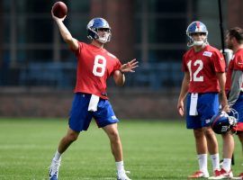 Quarterback Daniel Jones agreed to a contract with the New York Giants, but will start the season behind starter Eli Manning. (Image: USA Today Sports)