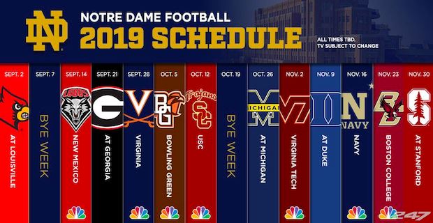 Notre Dame schedule